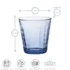 Duralex 22 cl Prisme Marine Glas, 4 Stück, blau Produktbild-Vorschau 4