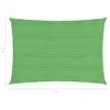 vidaXL Voile d'ombrage 160 g/m² vert clair 3x5 m HDPE Voir les images du produit 9