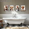 4er-Set lustige Highland-Kuh-Poster, Leinwand, 20x25 cm, ungerahmt Produktbild-Vorschau