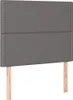 vidaXL Kopfteil Grau 90x5x118/128 cm Kunstleder Produktbild-Vorschau 1