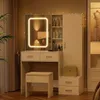 Tocador AIORBER con espejo LED, soporte para secador de Vista previa de la imagen del producto 1
