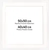 FRAMAI® Bilderrahmen 50 x 50 cm in Weiß – mit Passepartout Produktbild-Vorschau 1