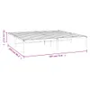 vidaXL Bettgestell Metall Schwarz 183x213 cm -  Betten & Produktbild-Vorschau 9
