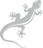 Hermann Schütz Aufkleber Gecko silber 115x95mm Produktbild-Vorschau 1