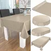 Tischdecke Wachstuch Einfarbig Beige Robust Wasserabweisend Produktbild-Vorschau 6