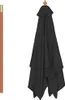 vidaXL Parasol avec mât en bois noir 150x200 cm Voir les images du produit 4
