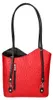 Damen Ledertasche Straußenleder Convertible Rucksack Weiß Produktbild-Vorschau 4