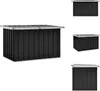 vidaXL Gartenbox Anthrazit 109 x 67 x 65 cm -  Gartenboxen Produktbild-Vorschau 1