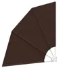 Zástěna na balkon 140 x 140 cm Polyester Hnědá Náhled obrázku produktu 2