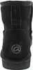 The back view of a black boot with a logo on the heel. Anteprima dell’immagine prodotto