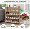COSTWAY Schuhregal für 15 Paar Schuhe, Schuhablage mit 5 Produktbild-Vorschau 4