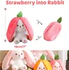 Hase Kuscheltier Plüschtiere Erdbeer Osterhase Plüsch Produktbild-Vorschau 2