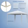 Outsunny Pavillon Partyzelt Faltpavillon Gartenzelt Produktbild-Vorschau 5