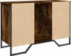 vidaXL Spodná skrinka pod umývadlo dymový dub 91x35x60 cm Náhľad obrázku produktu 6