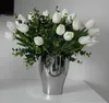 Doniczka wazon ceramiczny osłonka silver srebrna Podgląd zdjęcia produktu 3