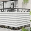 Balkónová obrazovka Svetlo šedá a biela 90 x 300 cm Náhľad obrázku produktu 3