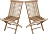 Set di 2 sedie pieghevoli in teak, sedie in legno, set di Anteprima dell’immagine prodotto 1