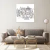 Bilder auf glas - Tier Abstraktion - 70x70cm - Glasbilder - Produktbild-Vorschau 7