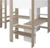 Lit d'angle double avec espace de rangement & bureau - 2 x Voir les images du produit 20