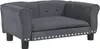 vidaXL Hundebett Dunkelgrau 70x45x30 cm Samt Produktbild-Vorschau 1