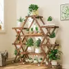 Étagère à plantes en bois massif - Étagère à fleurs Voir les images du produit 6