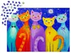 Puzzle mit 1000 Teilen Enjoy – Lächelnde Katzen Produktbild-Vorschau 3