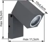 Globo Lighting Lampe d'extérieur en aluminium moulé sous Voir les images du produit 8