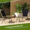 Outsunny 3-tlg. Rattan-Sitzgruppe Gartengarnitur Produktbild-Vorschau 4
