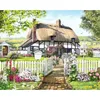 Crystal Art Landhaus Rosengarten 40x50 Produktbild-Vorschau 1