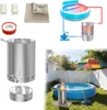 LARS360 Poolheizung Feuertonne Brennholz 12 L, Silber Produktbild-Vorschau 10