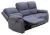 Sofa 3-Sitzer - Graublau - Mikrofaser - mit Relaxfunktion Produktbild-Vorschau 3