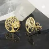 Ohrstecker Ohrring 10mm Lebensbaum filigran glänzend 9Kt Produktbild-Vorschau 2