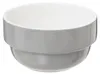 A close-up studio shot of a gray and white ceramic bowl. Podgląd zdjęcia produktu