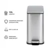 Vidacharmy 10L Trash Can with Pedal and Soft-Close Lid, Produktbild-Vorschau 4