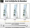 Standspiegel 160×50cm 3 Lichfarbe dimmbar Memory Produktbild-Vorschau 4