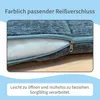 Set van 2 kussenslopen, 45x45 cm, groen gemêleerd, als Productafbeelding-voorbeeld 4
