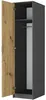 Skříň šatna 42 cm x 55 cm dveře FRAMIRE U-42 antracit mix Náhled obrázku produktu 5