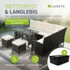 Juskys Polyrattan Lounge Manacor - Sofa, Tisch, Hocker & Produktbild-Vorschau 2