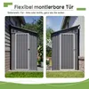 4'x8' Metall-Gartenschuppen, Anbau-Schuppen mit Voir les images du produit 8