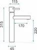 Rea Waschbeckenarmatur Tess High Chrome Produktbild-Vorschau 7