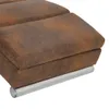 vidaXL Chaiselongue Braun Wildleder-Optik Produktbild-Vorschau 6