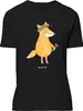 Mr. & Mrs. Panda Größe M T-Shirt Fuchs Blumen - Schwarz - Produktbild-Vorschau 1