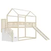 Flieks Etagenbett 90x200cm mit Rutsche, Kinderbett mit Produktbild-Vorschau 9