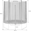 sweeek - Trampolin Ø180cm mit Sicherheitsnetz - Grau Produktbild-Vorschau 6