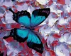 Diamondi - Diamond painting - BLAUER SCHMETTERLING UND Produktbild-Vorschau 1