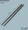 5 Paar Essstäbchen Schwarz Fiberglas Chopsticks Sushi Produktbild-Vorschau 2