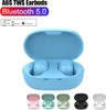 A product image showcasing A6S TWS earbuds in a blue charging case, with multiple color options displayed below. Produktbild-Vorschau