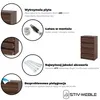 STIV Möbel | Komoda z 4 szufladami | Dąb Wenge | 60 cm | Podgląd zdjęcia produktu 4