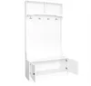 Armoire d'entrée blanche Sweiko avec espace de rangement Voir les images du produit 9