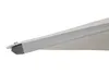 A close-up view of the edge of a light gray awning. Produktbild-Vorschau